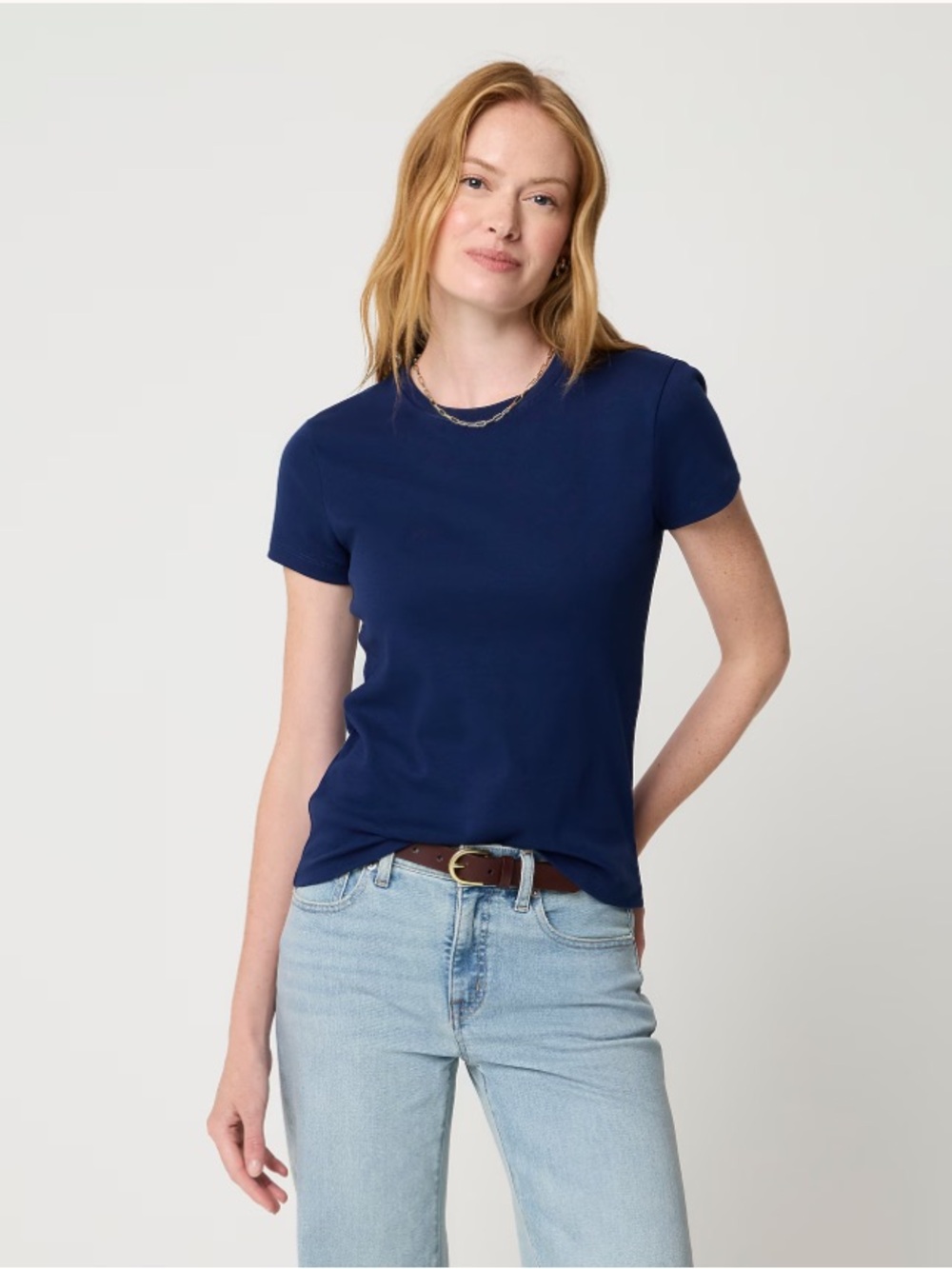 J. Crew 100% cotton Essential crewneck tee - Antique Navy